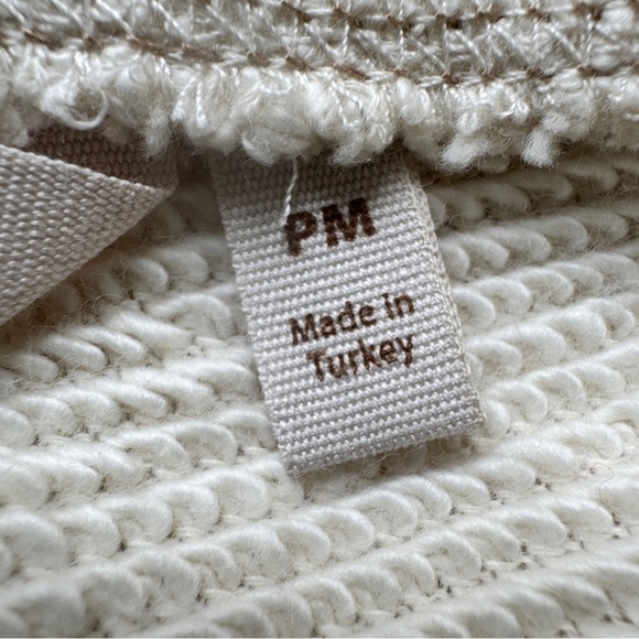 Soft Surroundings Danika Top Pullover Tunic Cream Tan Sweater Drawstring Sz P M - Picture 6 of 16